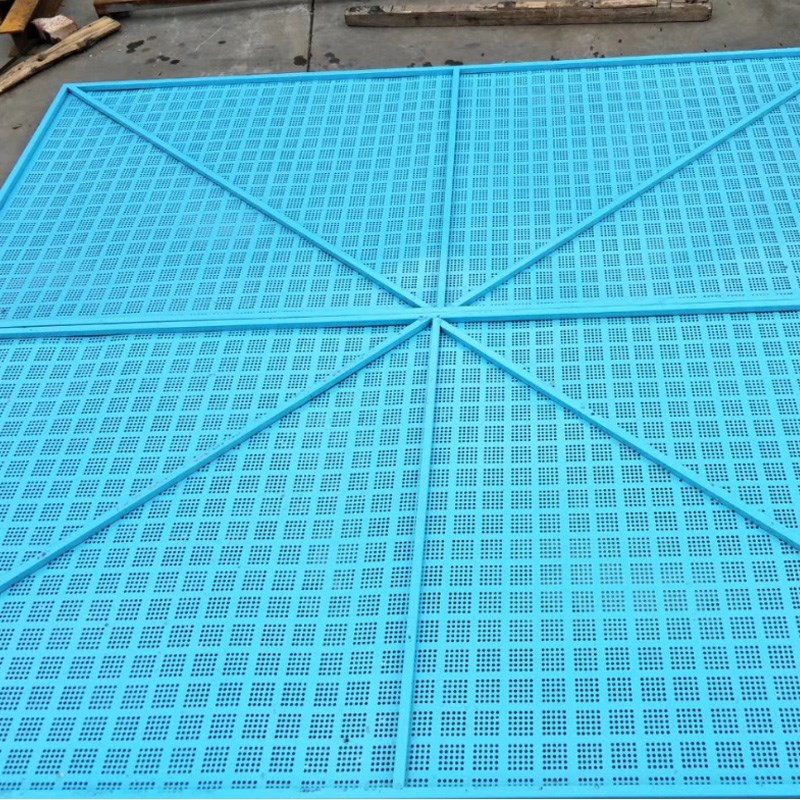 爬架网建筑工地施工围蔽安全防护网冲孔板隔离网脚手架安全固定