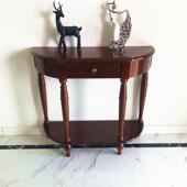 玄关桌玄关台玄关柜长条供桌靠墙边桌端景台走廊桌入户装 欧式 美式