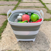 洗车桶便携式 折叠水桶家用拖把桶车用大容量钓鱼桶车载户外收缩桶