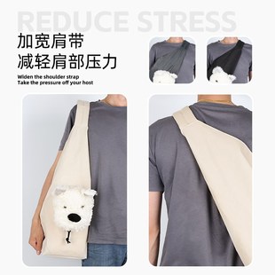 宜德士夏天宠物外出包猫咪小型犬约克夏狗狗便携斜挎猫包轻便猫袋