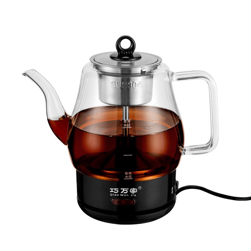 黑茶煮茶器喷淋式蒸汽全自动玻璃普洱家用大容量电煮泡茶壶1.5L