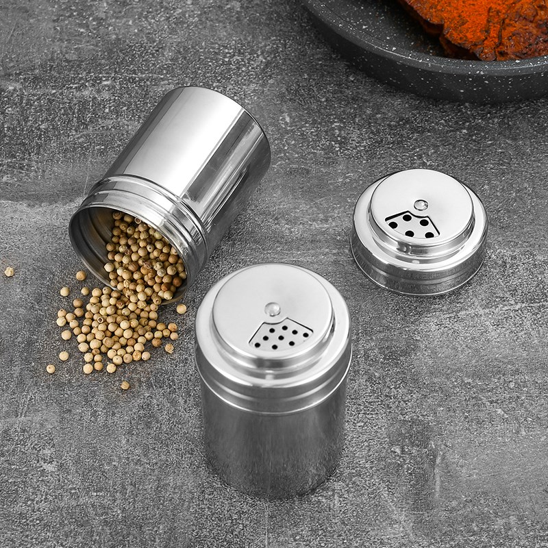 304不锈钢调料罐烧烤调味瓶家用 胡椒粉辣椒盐味精孜然厨房撒料瓶