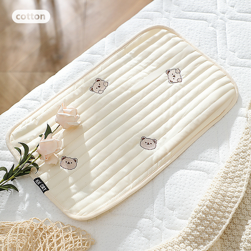 安舒棉婴儿枕头新生儿云片枕透气枕巾宝宝定型枕垫枕防摔护头薄款