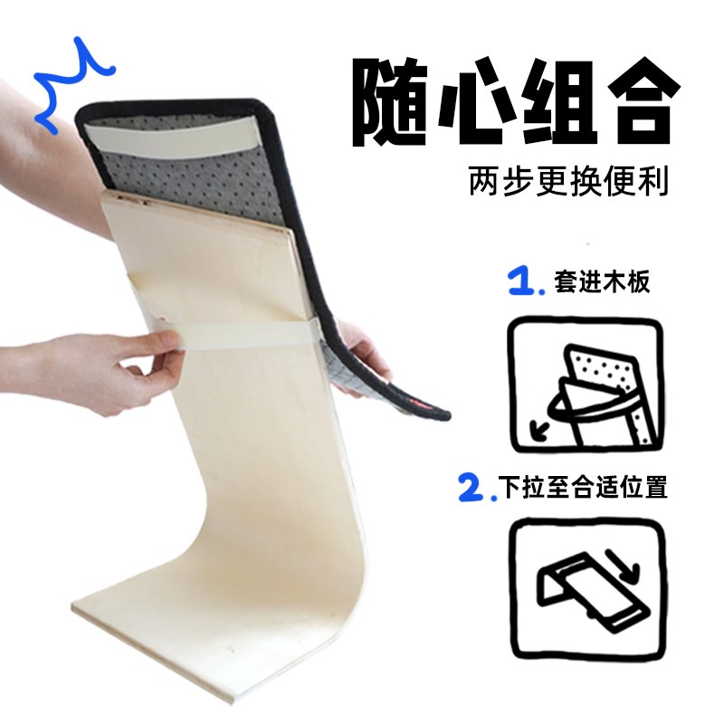 CUL剑麻立式猫抓板可贴墙L型耐抓耐磨抓垫不掉屑猫床玩具猫用品