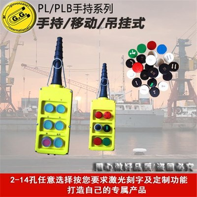 4孔/6孔/8孔/10孔/12孔双排控制盒,双排6孔按钮盒/PLB定制按钮盒