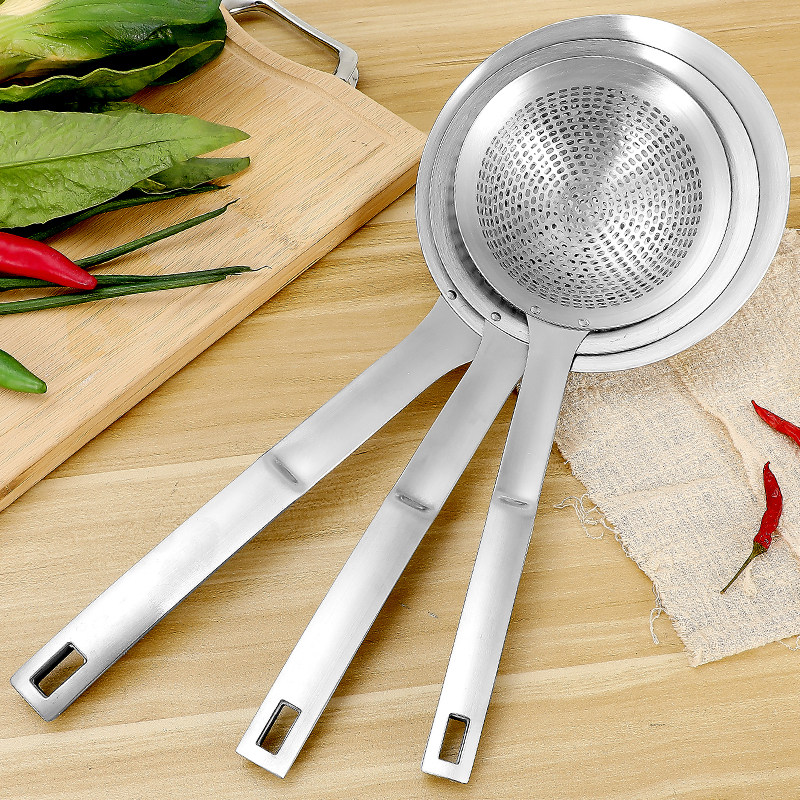 304不锈钢漏勺厨房捞油渣滤油细网筛笊篱油炸过滤网沥油捞面条勺