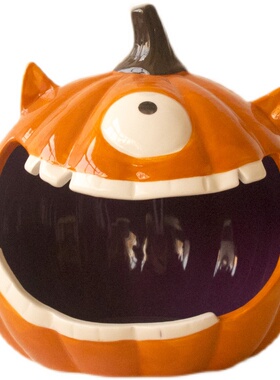 圣诞万节圣节活动气氛装饰品家居可爱奇趣客厅钥匙收纳陶瓷摆件