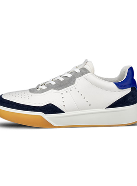 ECCO爱步男款系带板鞋 复古时尚耐穿休闲鞋 街头球鞋539814