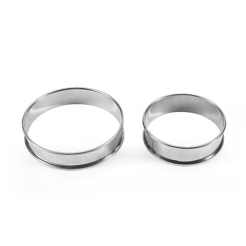 直供不锈钢烘焙工具圆形法式面包蛋糕慕斯圈塔圈内径10cm模具