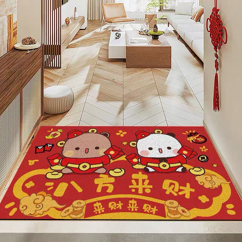 一二布布进门室内玄关丝圈入户门可裁剪线圈地垫大门口垫室外地垫