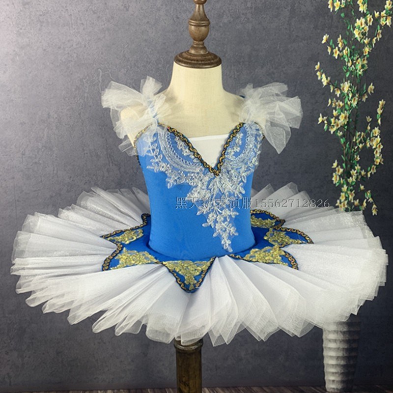 六一儿童芭蕾舞裙演出服新款女孩亮片公主蓬蓬裙幼儿园舞蹈表演服