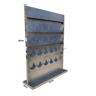 不锈钢安全帽放置架304拉丝不锈钢安全帽立式摆放架安全帽展示架