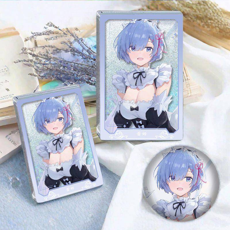 从零开始的异世界生活蕾姆周边流沙吧唧徽章麻将亚克力生日礼物