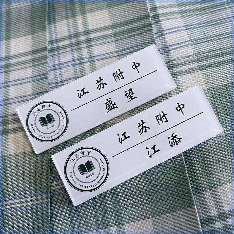 原耽小说胸牌盛望江添徽章校徽校牌某某周边胸针勋章挂件痛包别针