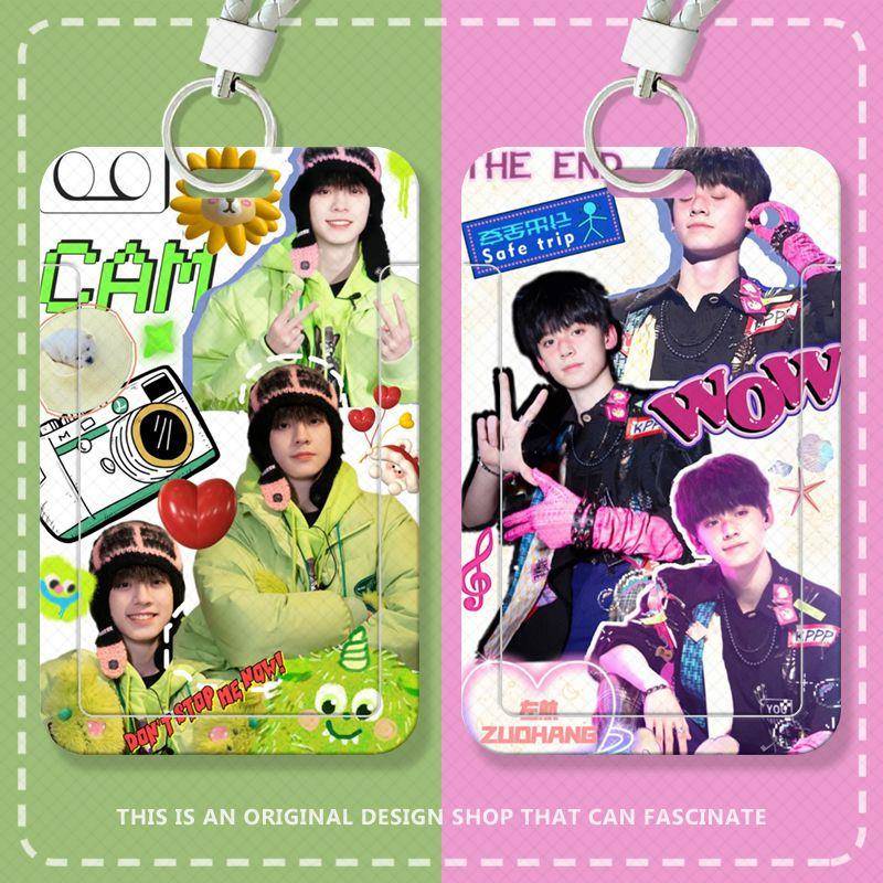 TF家族左航学生滑盖卡套饭卡公交卡身份证件保护套门禁校园卡