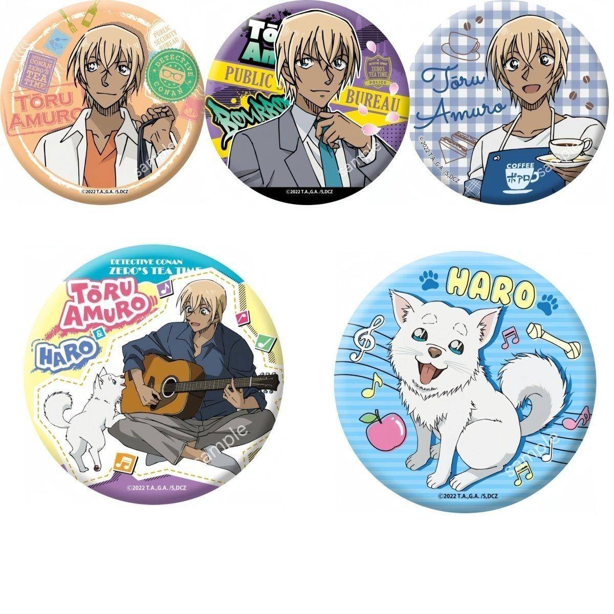 名侦探柯南动漫安室透周边动漫徽章吧唧二次元马口铁挂件礼物自制