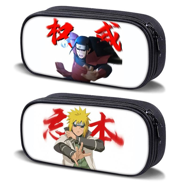 2025日系新款笔袋大容量帆布文具盒高颜值学生文具盒权威火影忍者