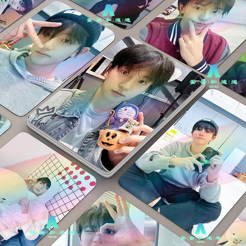 TF家族穆祉丞镭射小卡三寸圆角双面覆膜自印小卡原创自制LOMO卡片