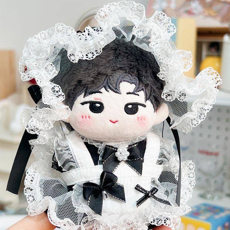 努努娃衣10cm娃衣女仆棉花娃娃可爱蕾丝公仔换装套装配饰未定官娃