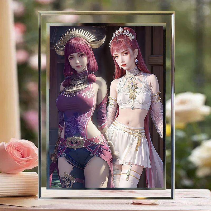 画江湖之不良人蚩梦降臣周边摆件水晶相框生日礼物