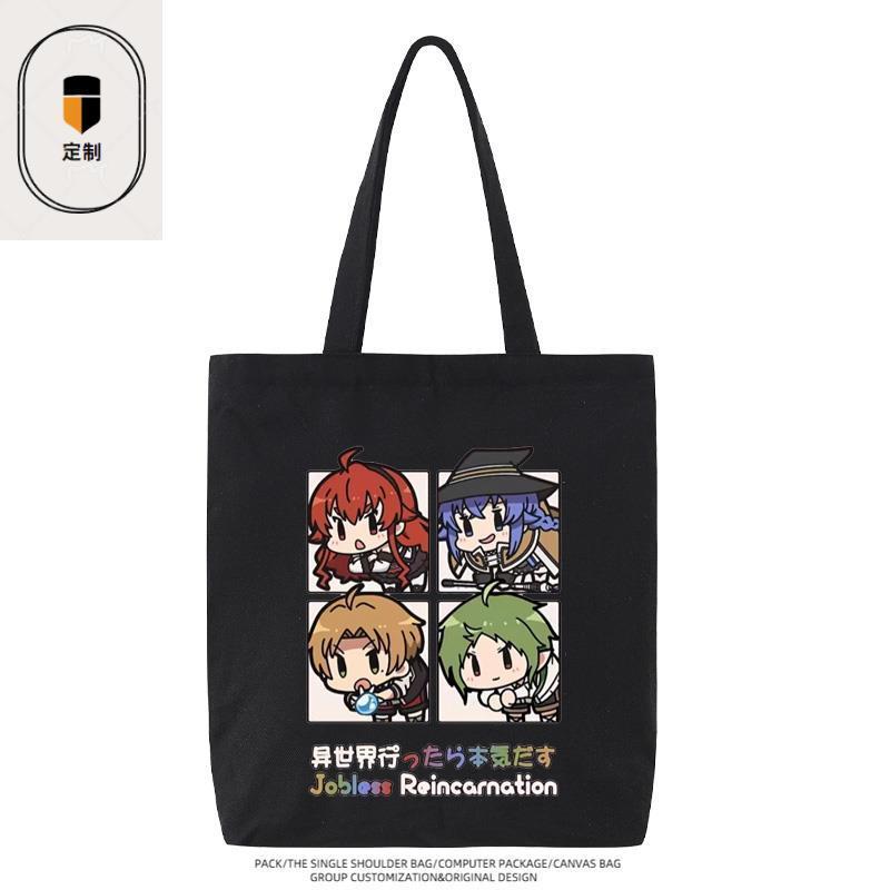 无职转生周边洛琪希艾莉丝二次元卡通单肩包帆布包百搭手提包休闲
