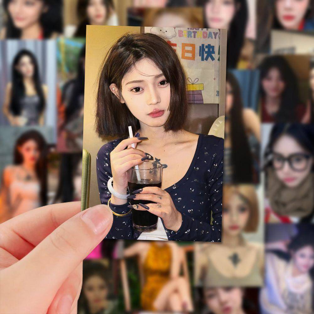 【工厂直发】108张快手网红康琴枝贴纸高颜值精美贴画装饰diy素材