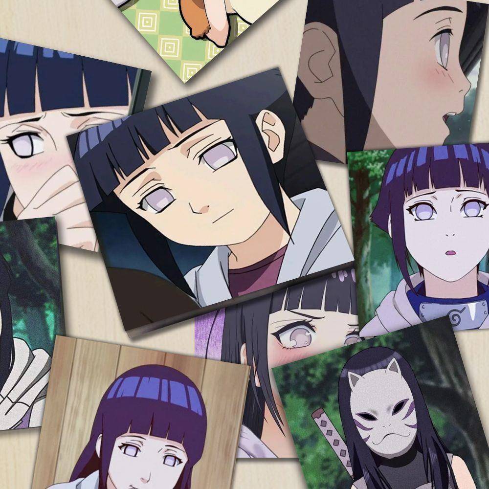 54张火影忍者雏田动漫贴纸高颜值装饰笔记本电脑手机手帐贴画防水