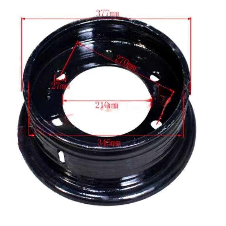 KOMATSU小松叉车配件FD50/60/70-7后轮转向轮钢圈轮辋轮毂6.50-15