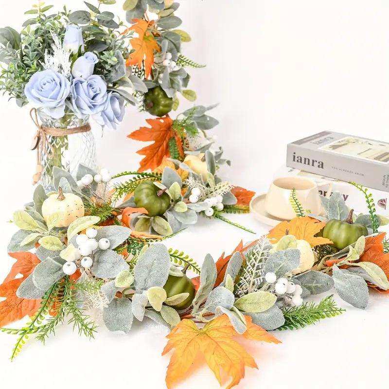 新品感恩节仿真枫叶南瓜藤条丰收节收圣诞节万圣节花环白藤,电子/电工,接线端子,淘宝优惠券,粉丝福利购,淘宝优惠卷