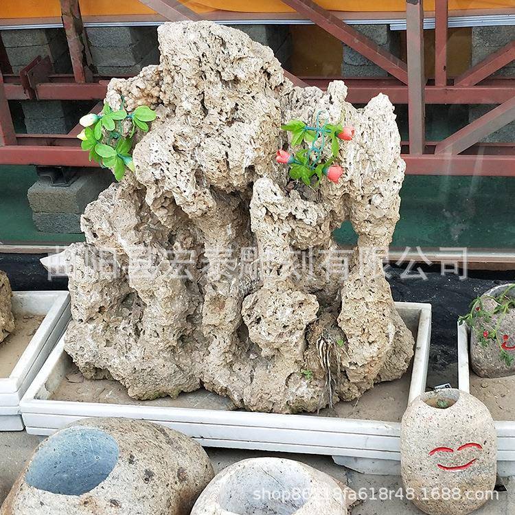 吸水石上水石假山奇石造景山石微型盆景原石摆件微景观