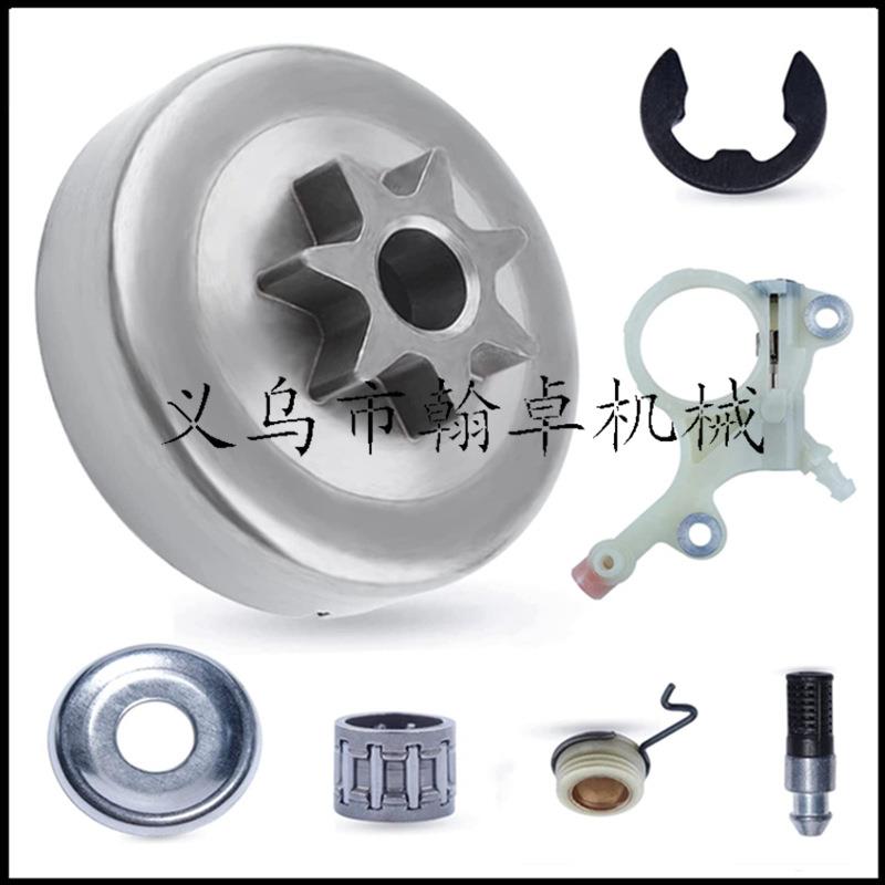 MS271MS271CMS291291C机油泵蜗杆被动盘链轮机油滤卡簧挡片