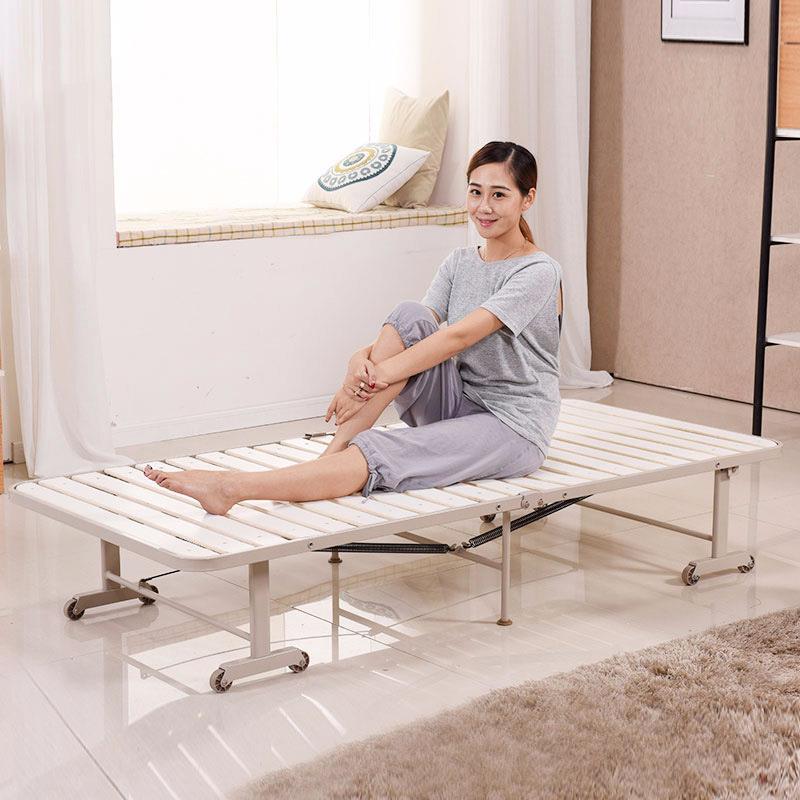 折叠床木板床单人午休午睡老人硬床实木简易便携90cm可折叠