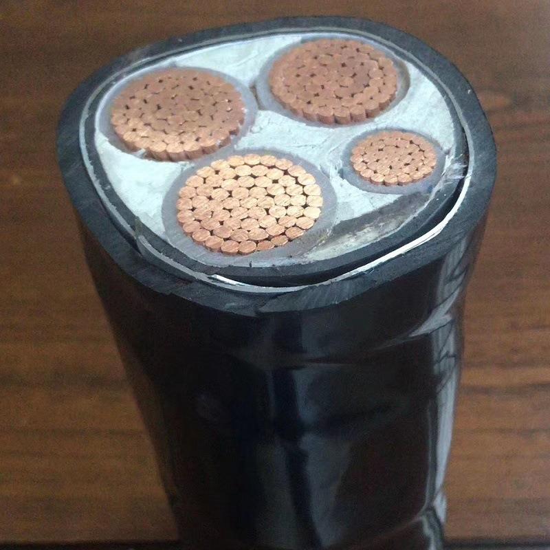 YJV22铠装电缆线4芯300平方3+1带铠地埋电缆3*300+1*150硬芯铜线