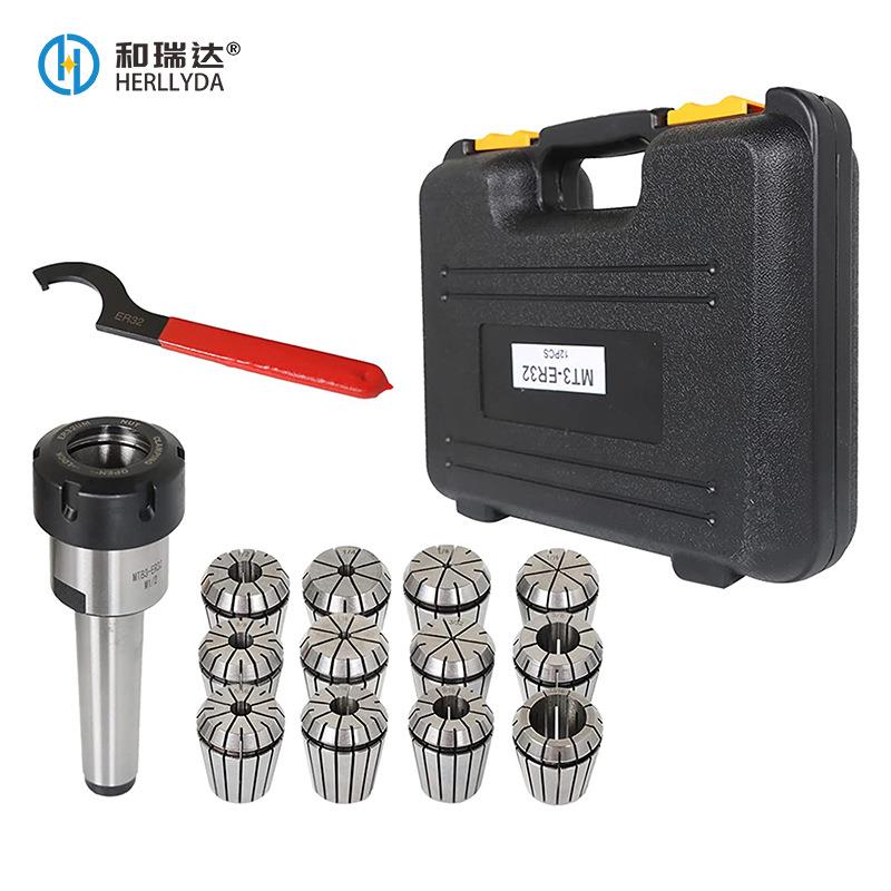 莫氏后拉MT3-ER32-12PCS英制12支装筒夹套装公制英制螺纹