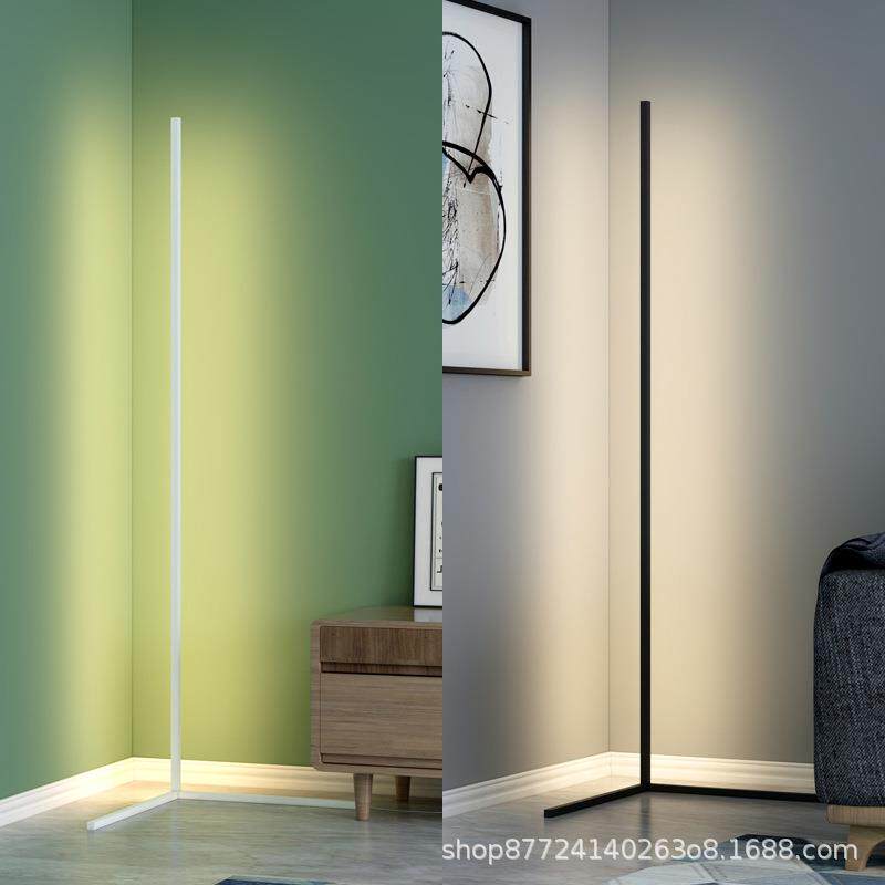 炫彩北欧长条落地灯极简轻奢客厅沙发卧室床头灯立式墙角地灯遥控