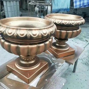 别墅花盆圆花盆欧式模具塑料花盆模具水泥花盆模具GRC水泥构件