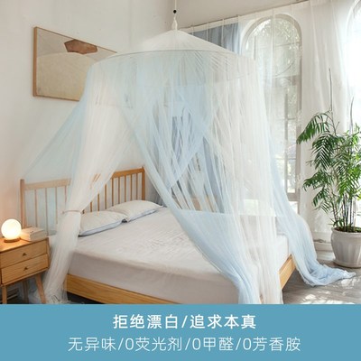 抗菌圆顶吊顶天地杆蚊帐加大尺寸吊挂式欧式宫廷公主风家用新款密