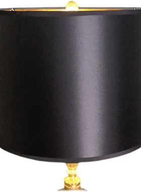 灯罩外壳美式台灯落地灯具黑色金色布艺大号小号客厅卧室书房极简