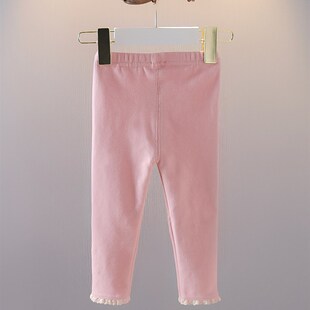 女宝宝洋气打底裤 2021新款 纯棉休闲裤 婴儿春装 子 女童春秋季 裤 长裤