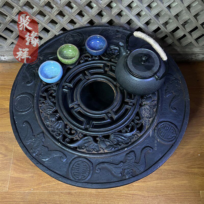 户外大号铁器取暖炉家用炭火盆别墅露营围炉煮茶篝火炉室内烧烤炉,住宅家具,庭院烤火炉,淘宝优惠券,粉丝福利购,淘宝优惠卷