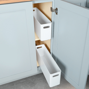 夹缝置物架抽拉式 调料架窄柜拉篮厨房橱柜窄长型极窄收纳盒抽屉式