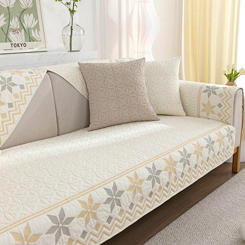 2025纯棉新款沙发垫四季通用防滑坐垫全棉简约现代沙发套罩巾盖布