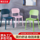 北欧塑料椅子加厚家用靠背现代书桌椅凳子餐厅餐桌餐椅简约化妆椅