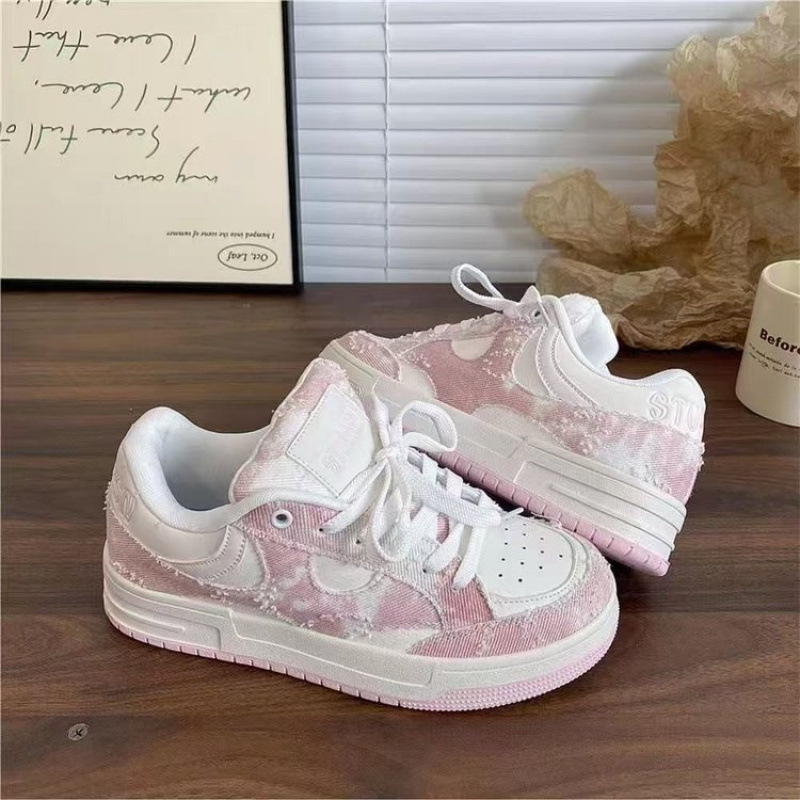 小众滑板鞋女款2025新款春季学生百搭休闲情侣ins潮流美式德训鞋