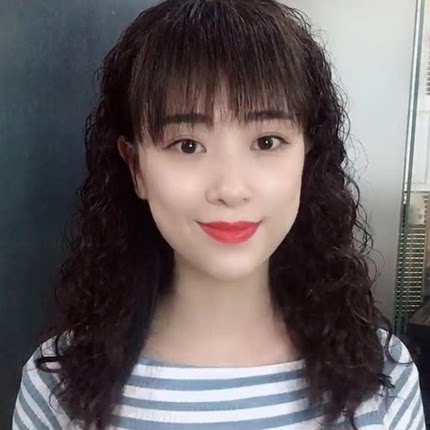 假发女长发羊毛卷玉米烫长卷发 发片梨花头 微卷中长发梨花假发片