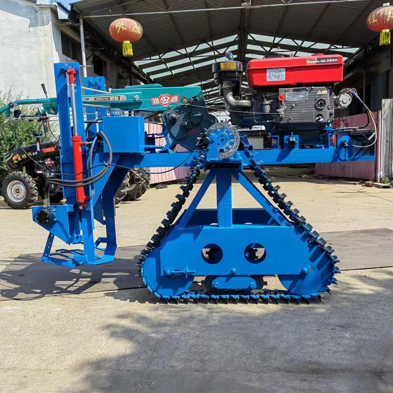 乘90坐式大葱收马机35力链轨式收葱机 出葱获神 器挖葱起姜机