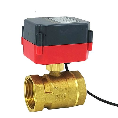 电动二通阀220v三通球阀执行器24v中央空调自来水管道阀门控制器