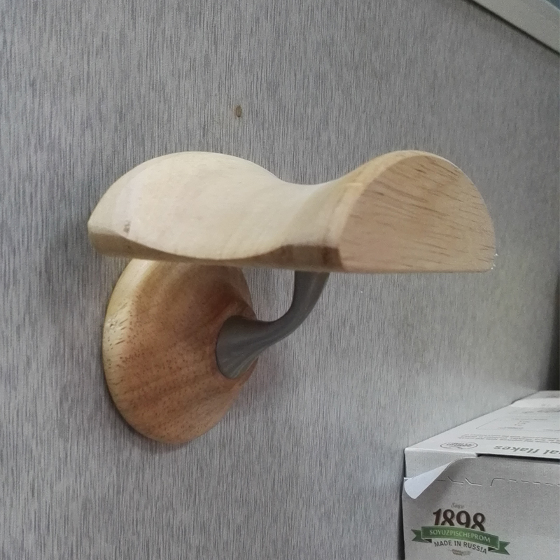 实木头戴式耳机架 金属不锈钢支架 挂墙挂钩展示架子耳麦架创意