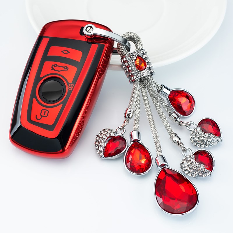 宝马钥匙套3系320Li/GT320i/5系525Li/X3X4/1系7系车钥匙扣壳包女