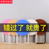 简约折叠桌便携餐桌摆摊桌家用吃饭桌子小户型阳台洽谈圆桌椅套装